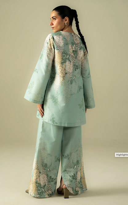 Sapphire - Summer 2PC Lawn Digital Printed Dress - zab1424
