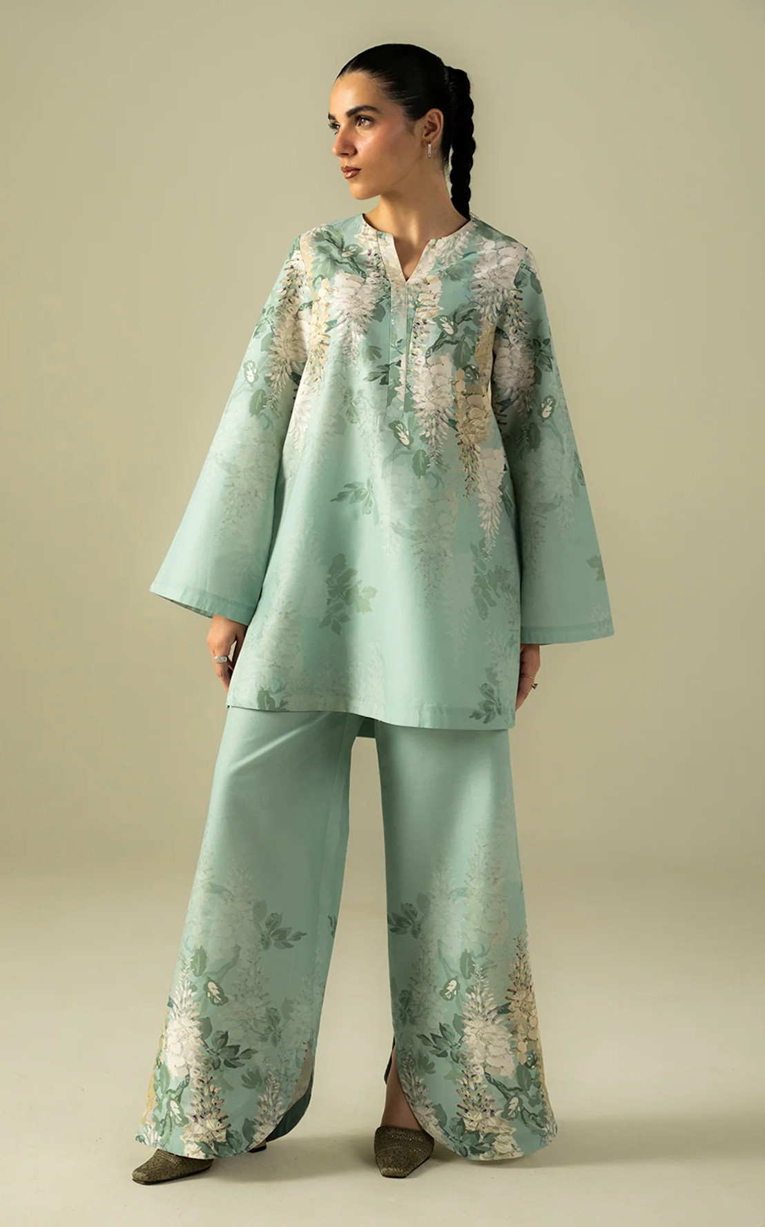 Sapphire - Summer 2PC Lawn Digital Printed Dress - zab1424