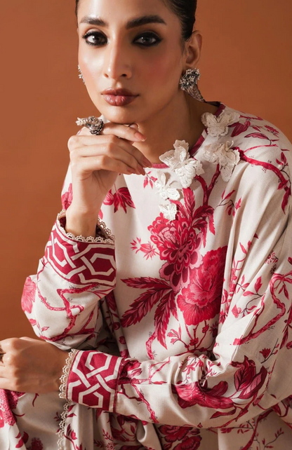 Sapphire - Summer 2PC Lawn Digital Printed Dress - zab1425