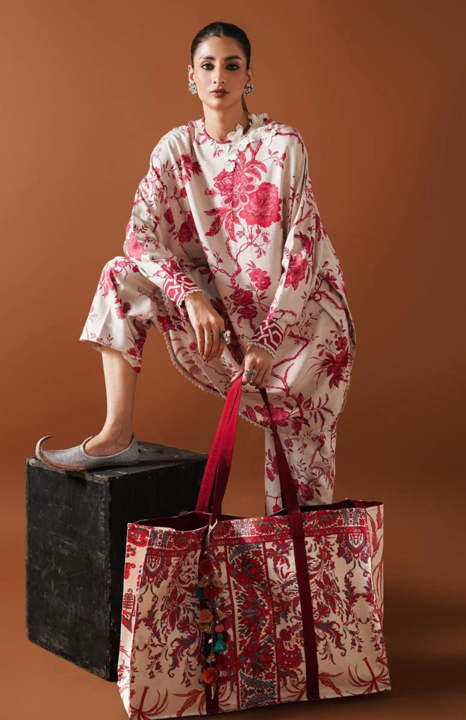 Sapphire - Summer 2PC Lawn Digital Printed Dress - zab1425