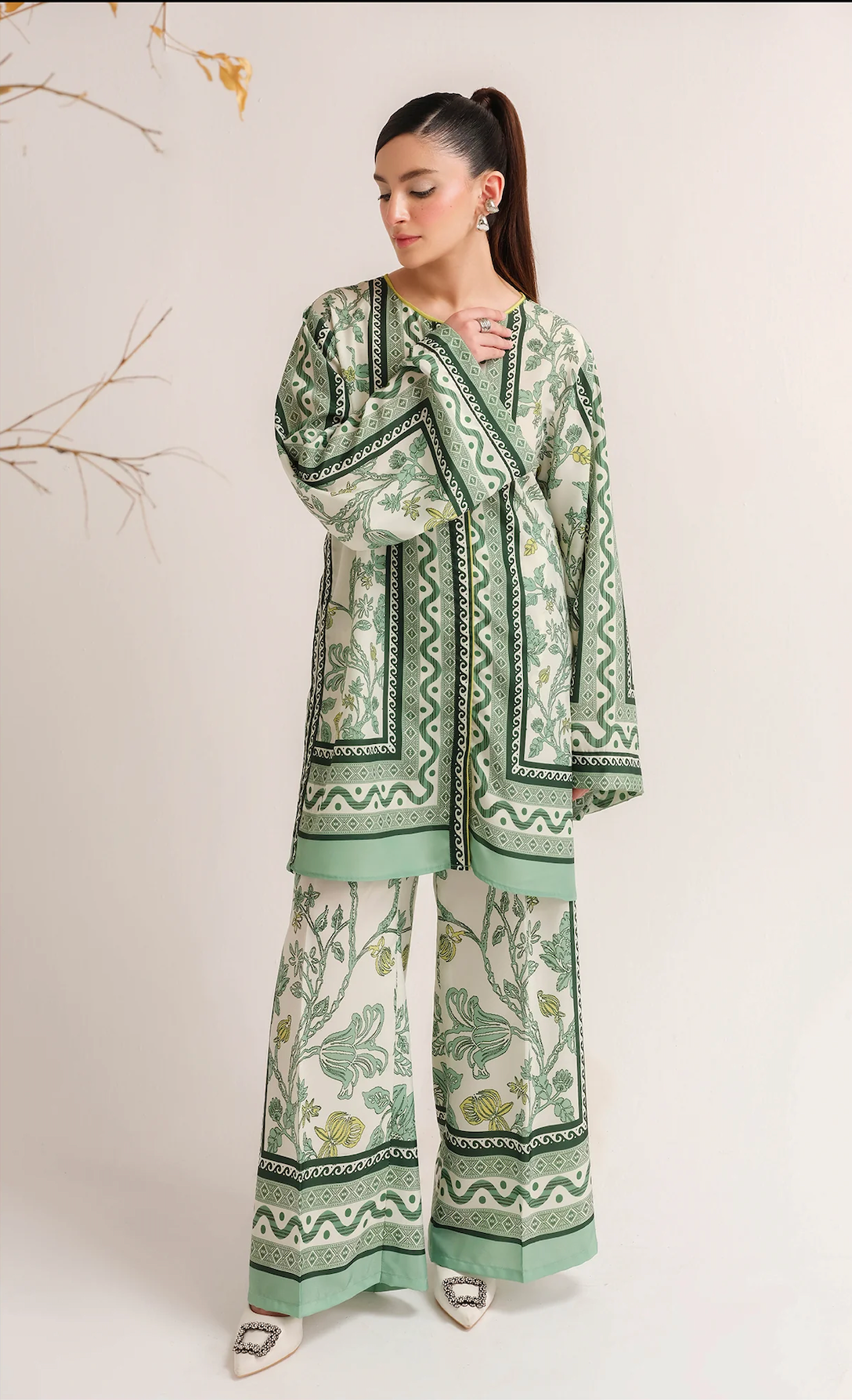 Sapphire - Summer 2PC Lawn Digital Printed Dress - zab1426