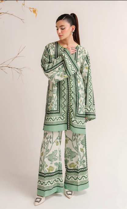 Sapphire - Summer 2PC Lawn Digital Printed Dress - zab1426
