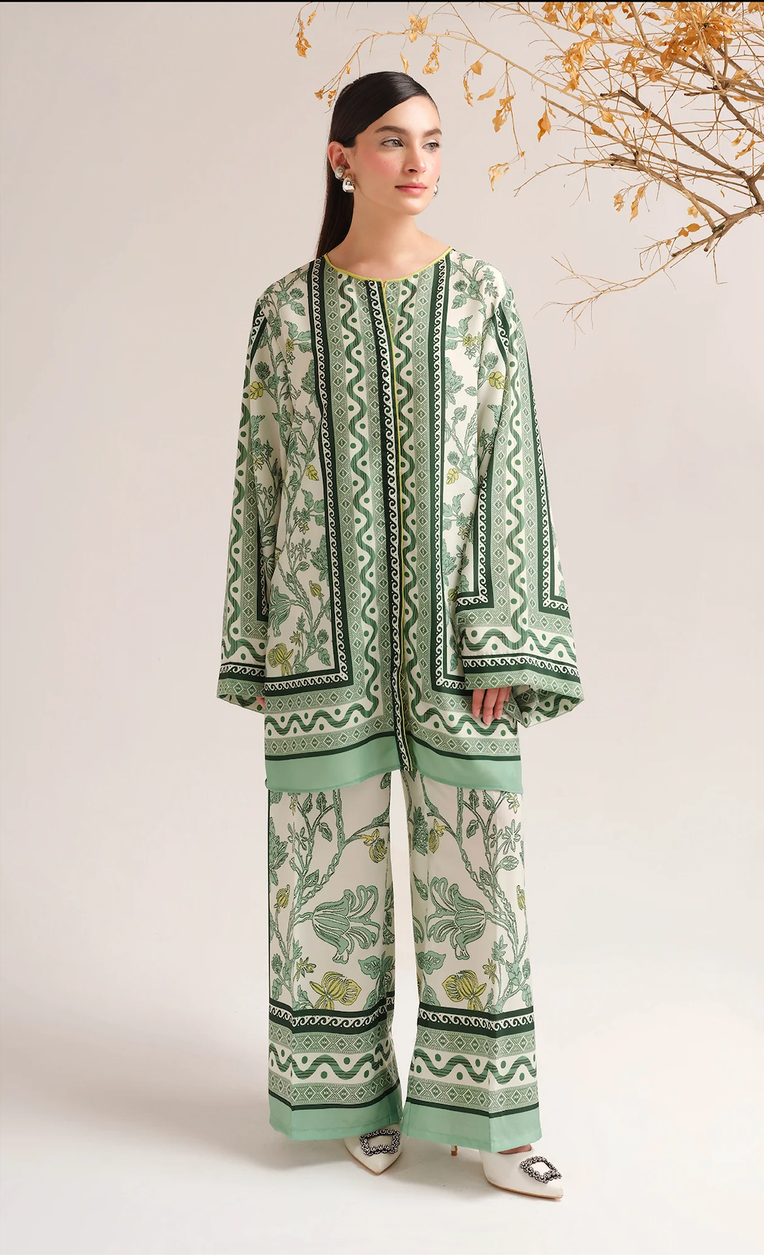 Sapphire - Summer 2PC Lawn Digital Printed Dress - zab1426