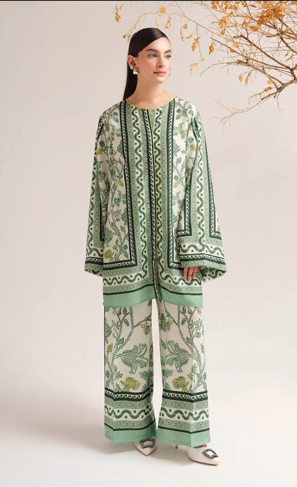 Sapphire - Summer 2PC Lawn Digital Printed Dress - zab1426