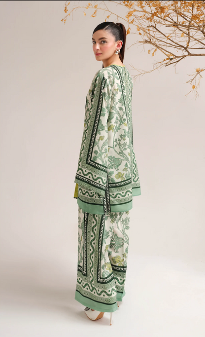 Sapphire - Summer 2PC Lawn Digital Printed Dress - zab1426