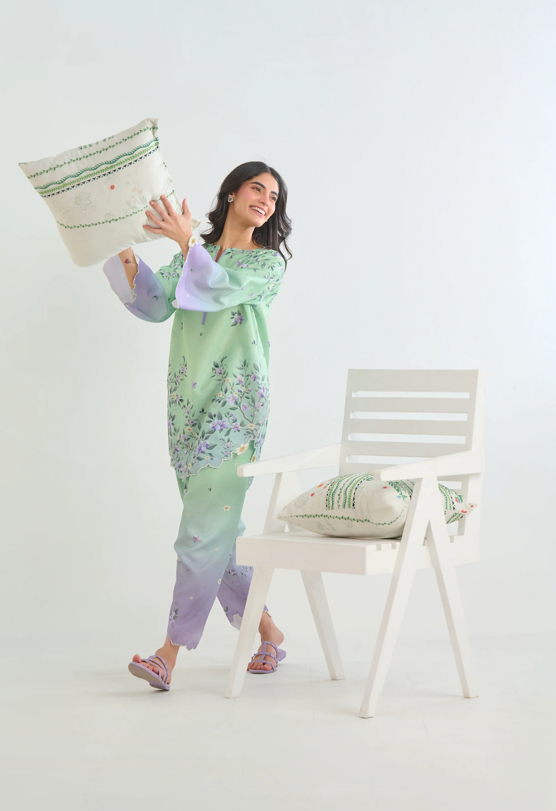 Sapphire - Summer 2PC Lawn Digital Printed Dress - zab1428