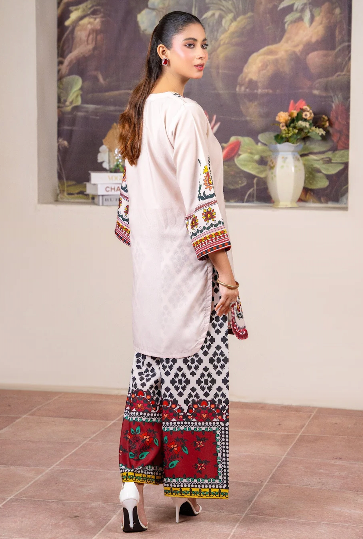Sapphire - Summer 2PC Lawn Digital Printed Dress - zab1429