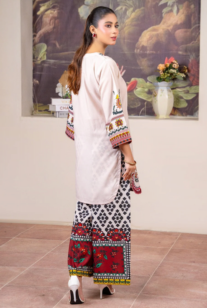 Sapphire - Summer 2PC Lawn Digital Printed Dress - zab1429