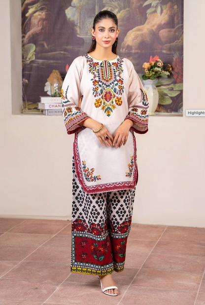 Sapphire - Summer 2PC Lawn Digital Printed Dress - zab1429