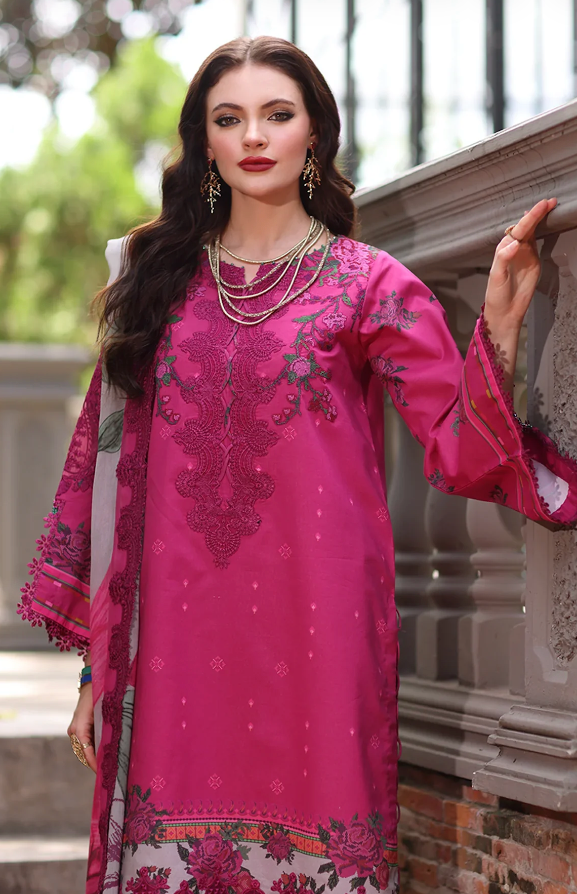 Charizma - Summer 3PC Lawn Digital Printed Dress - zab1446