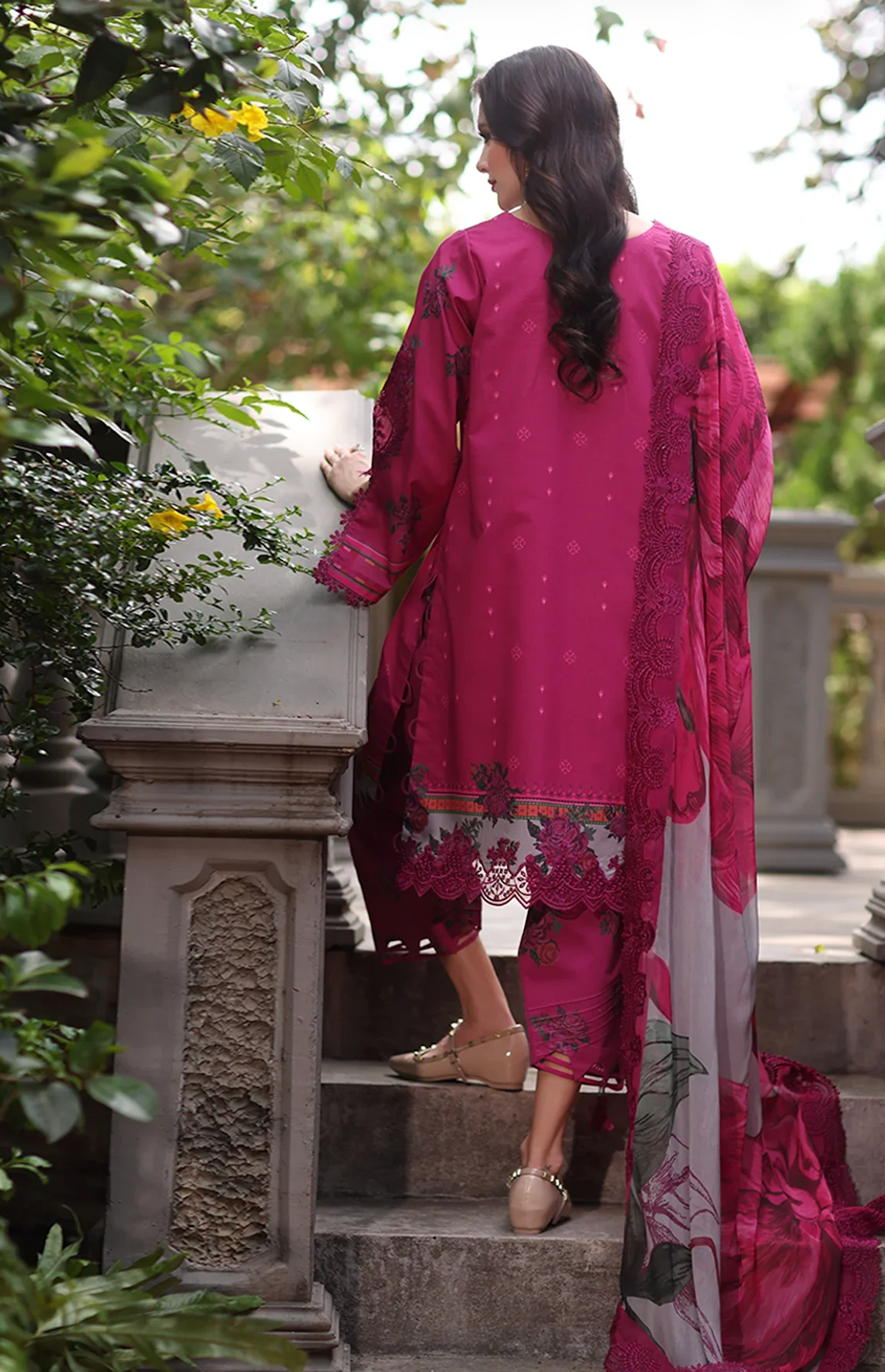 Charizma - Summer 3PC Lawn Digital Printed Dress - zab1446