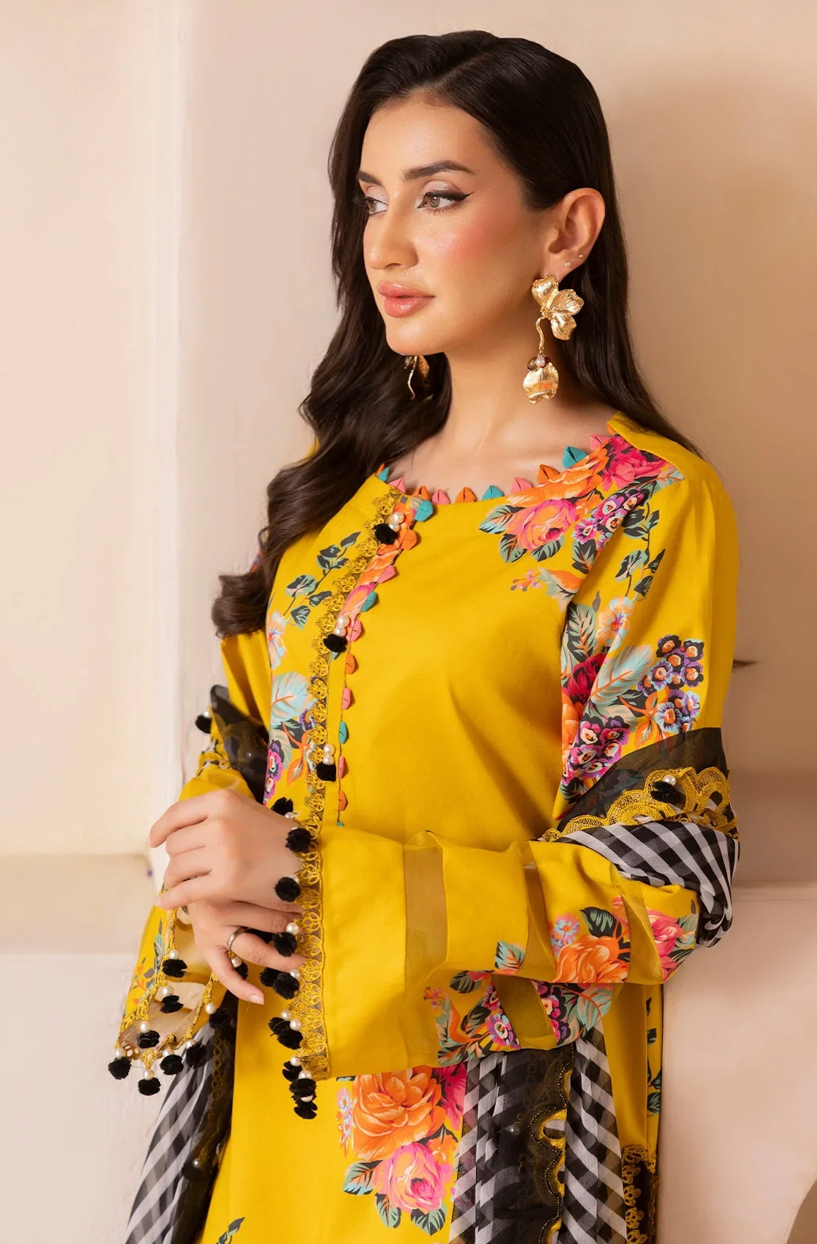 Charizma - Summer 3PC Lawn Digital Print Dress - zab1447