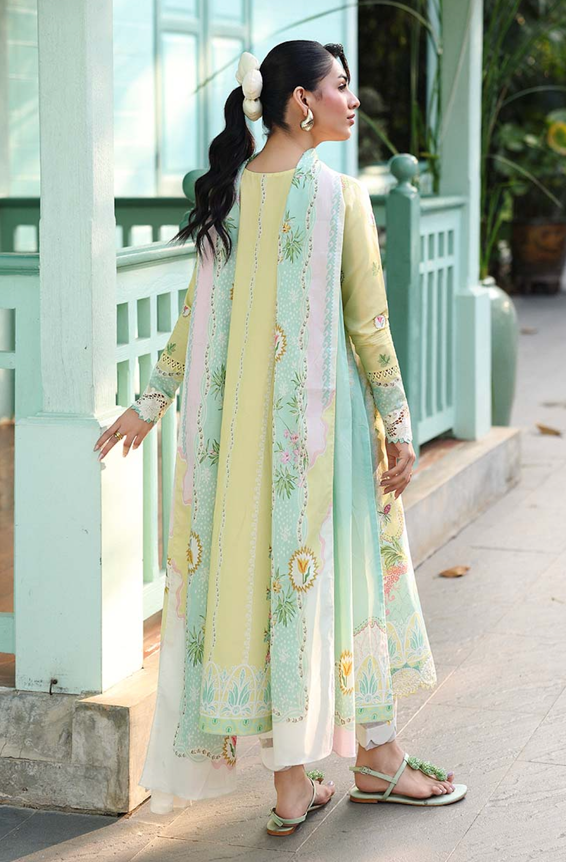 Qalamkar - Summer 3PC Lawn Digital Printed Dress - zab1448