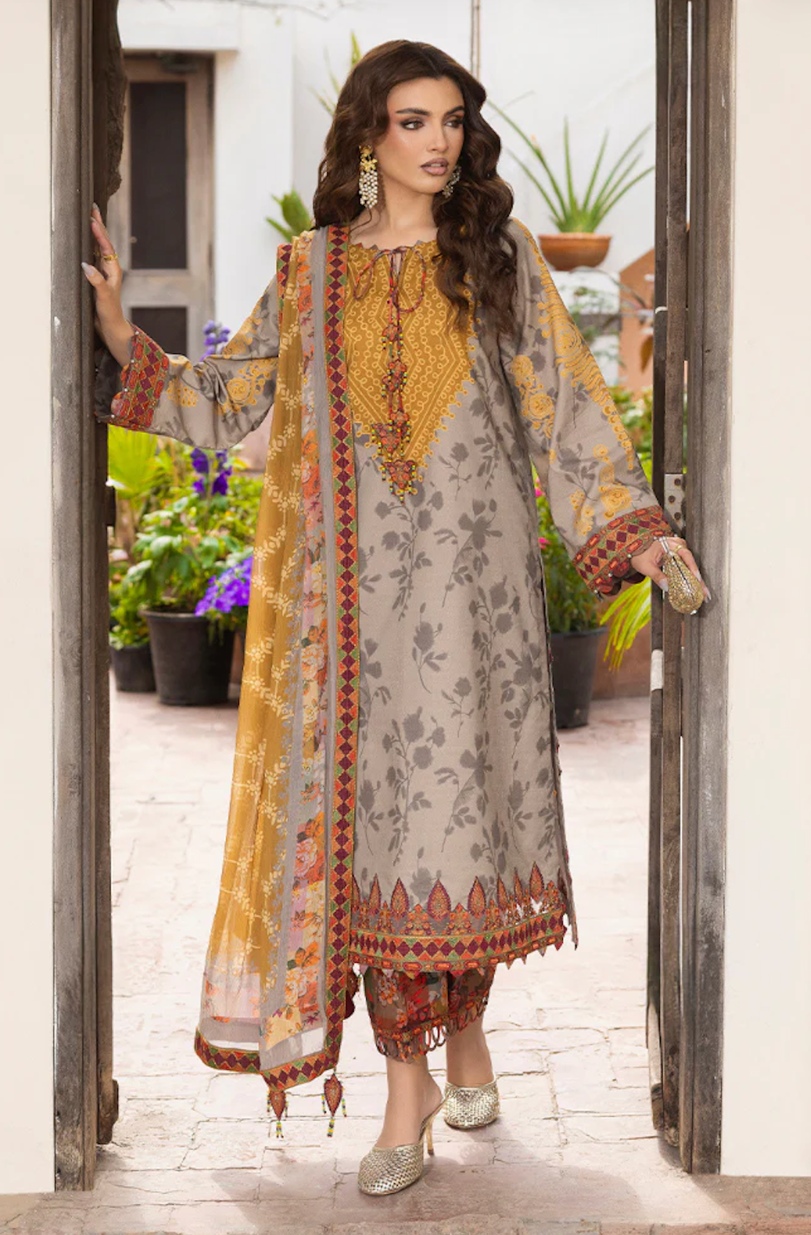 Khaadi - Summer 3PC Lawn Digital Printed Dress - zab1450