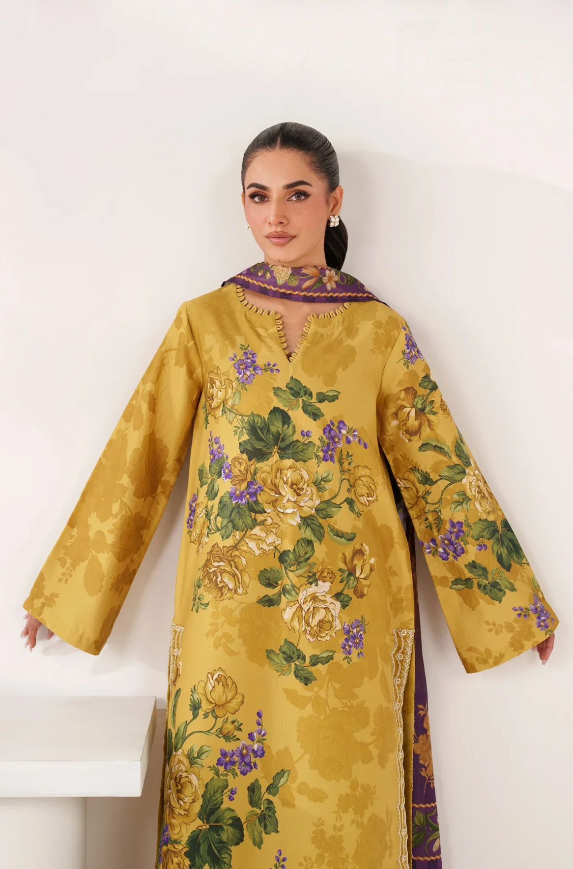 Khaadi - Summer 3PC Lawn Digital Printed Dress - zab1451