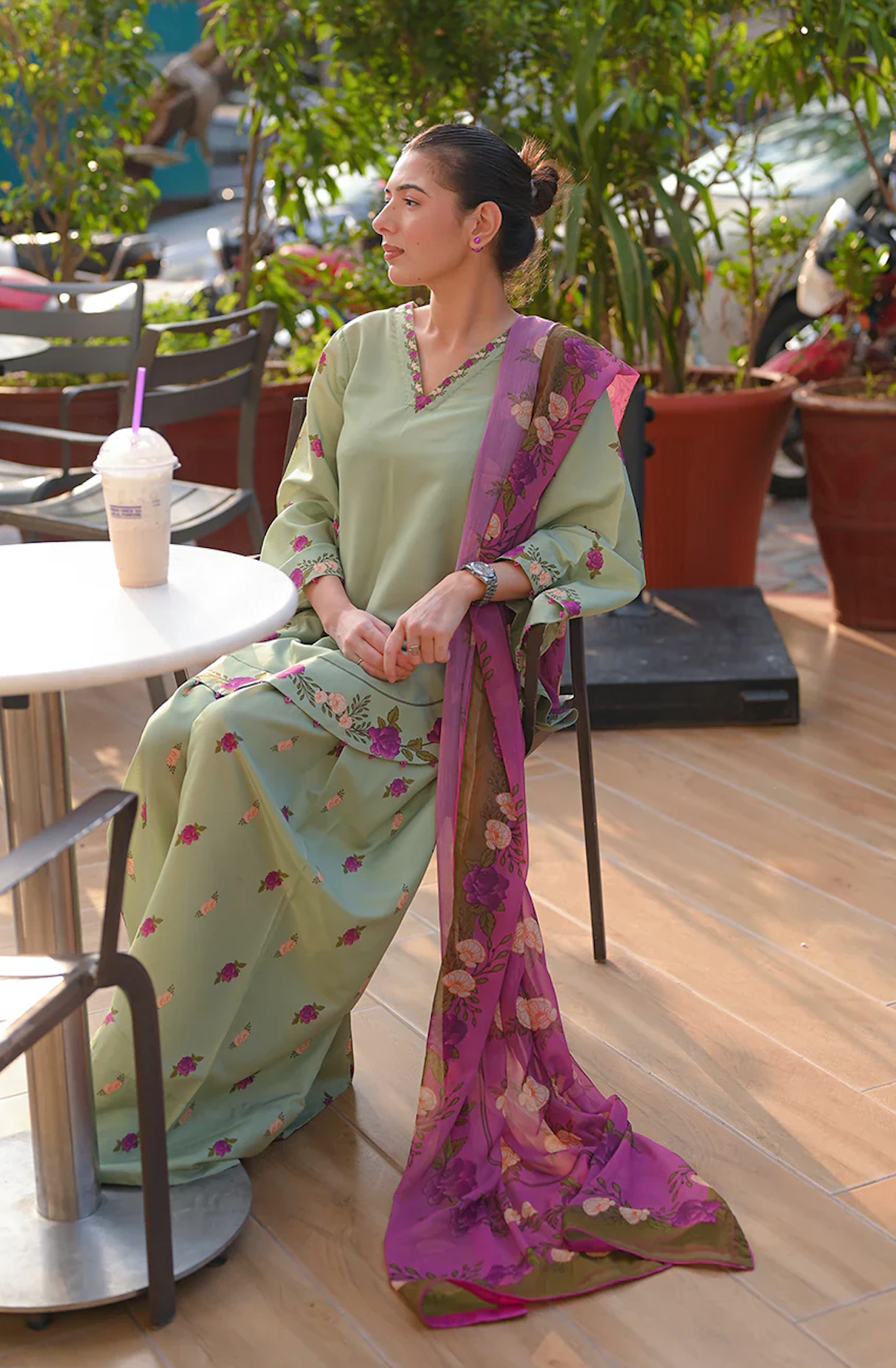 Aneela - Summer 3PC Lawn Digital Printed Dress - zab1452