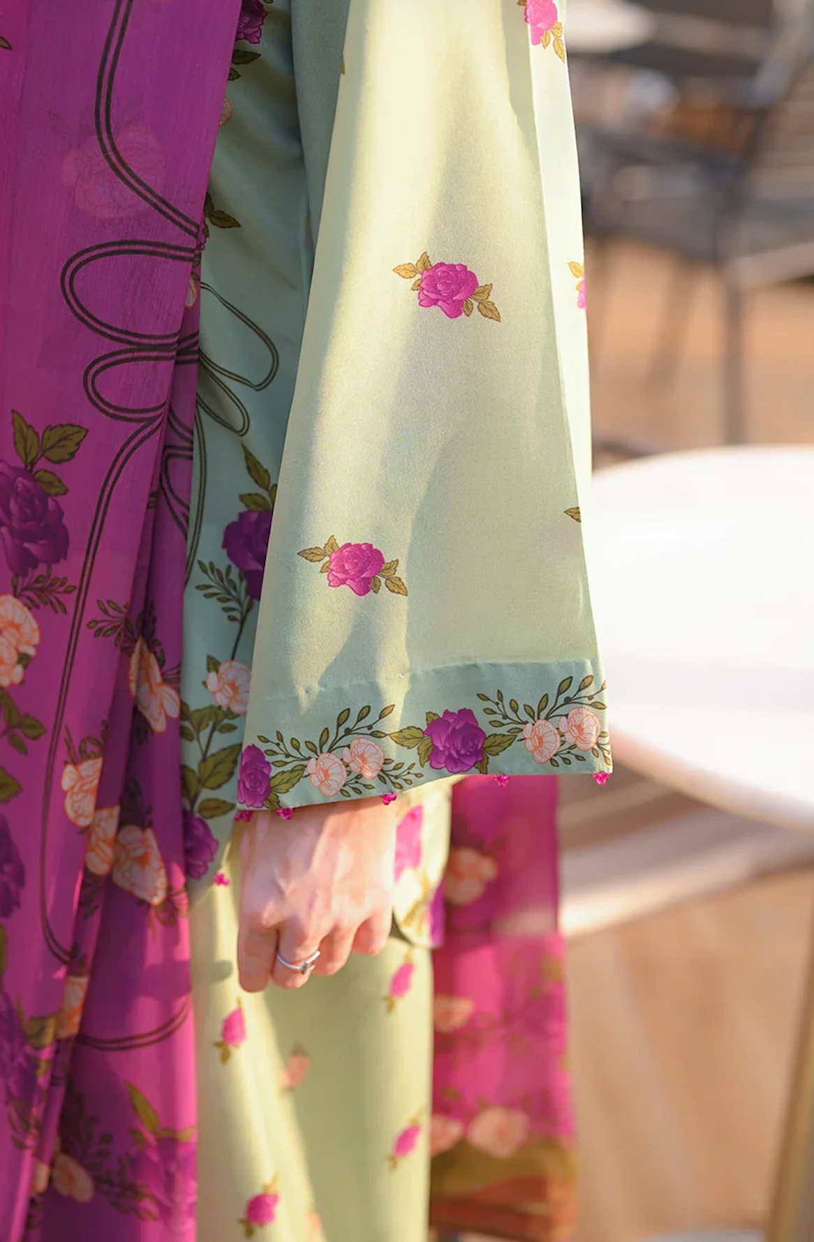 Aneela - Summer 3PC Lawn Digital Printed Dress - zab1452