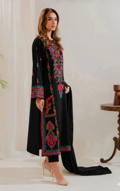 Aneela - Summer 3PC Lawn Embroidered Suit - zab1455