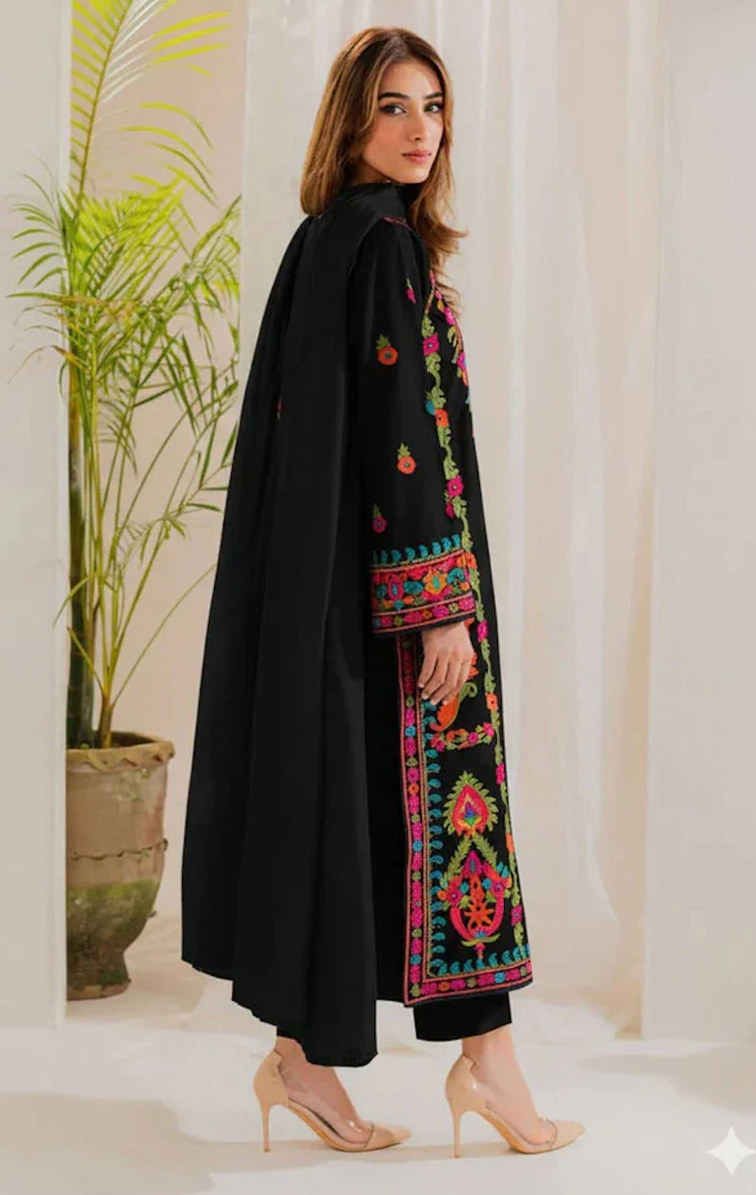 Aneela - Summer 3PC Lawn Embroidered Suit - zab1455
