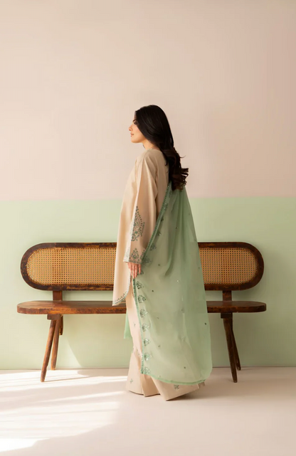 Limelight - Summer-3PC Lawn Embroidered Suit - zab1458
