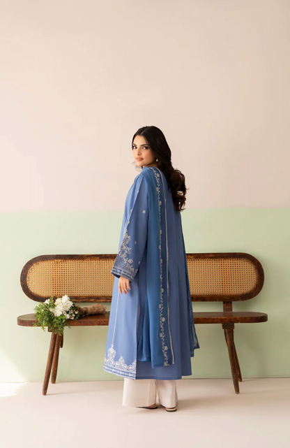 Cross Stitch - Summer-3PC Lawn Embroidered Suit - zab1459