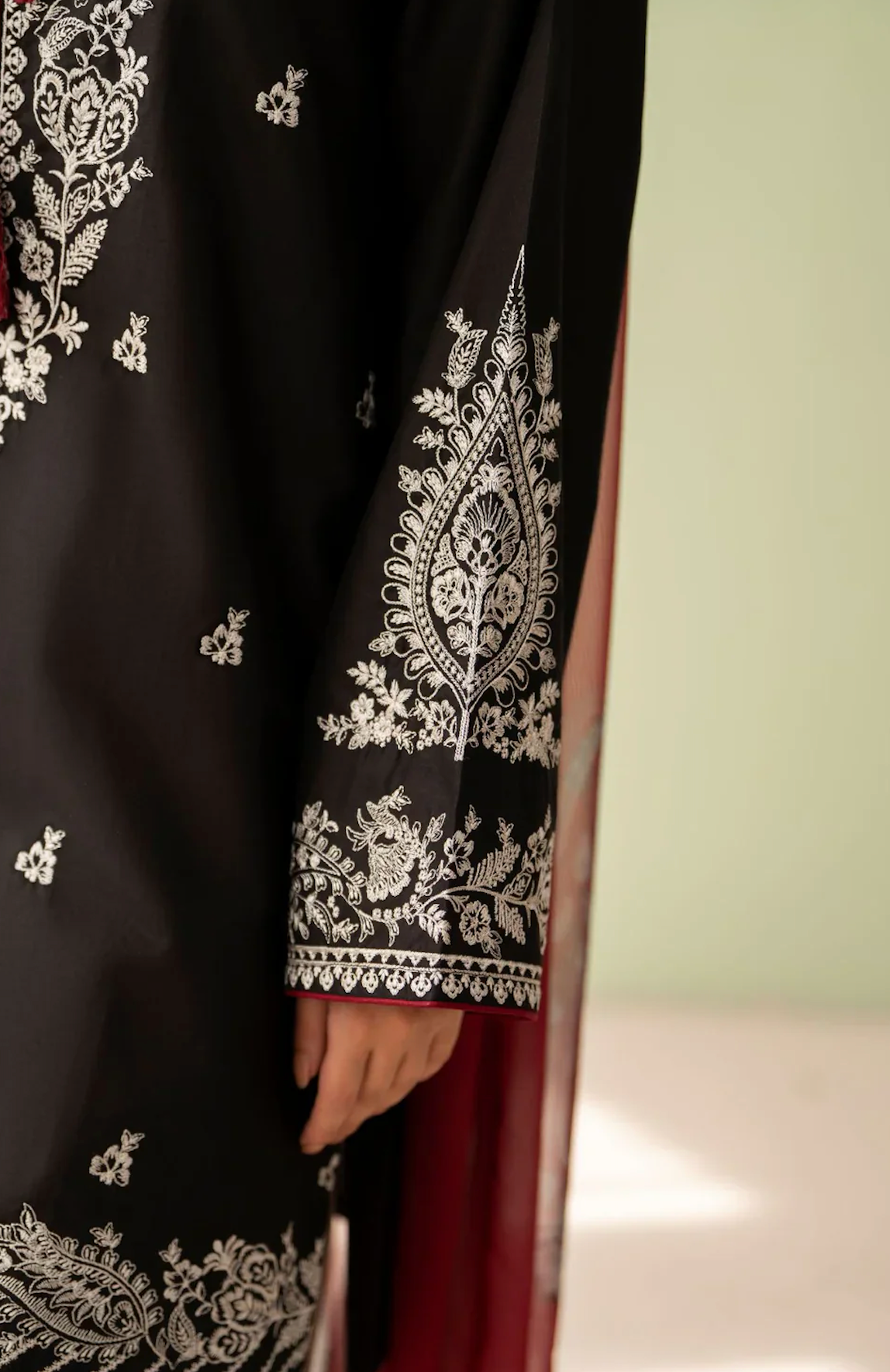 Baroque - Summer-3PC Lawn Embroidered Suit - zab1461