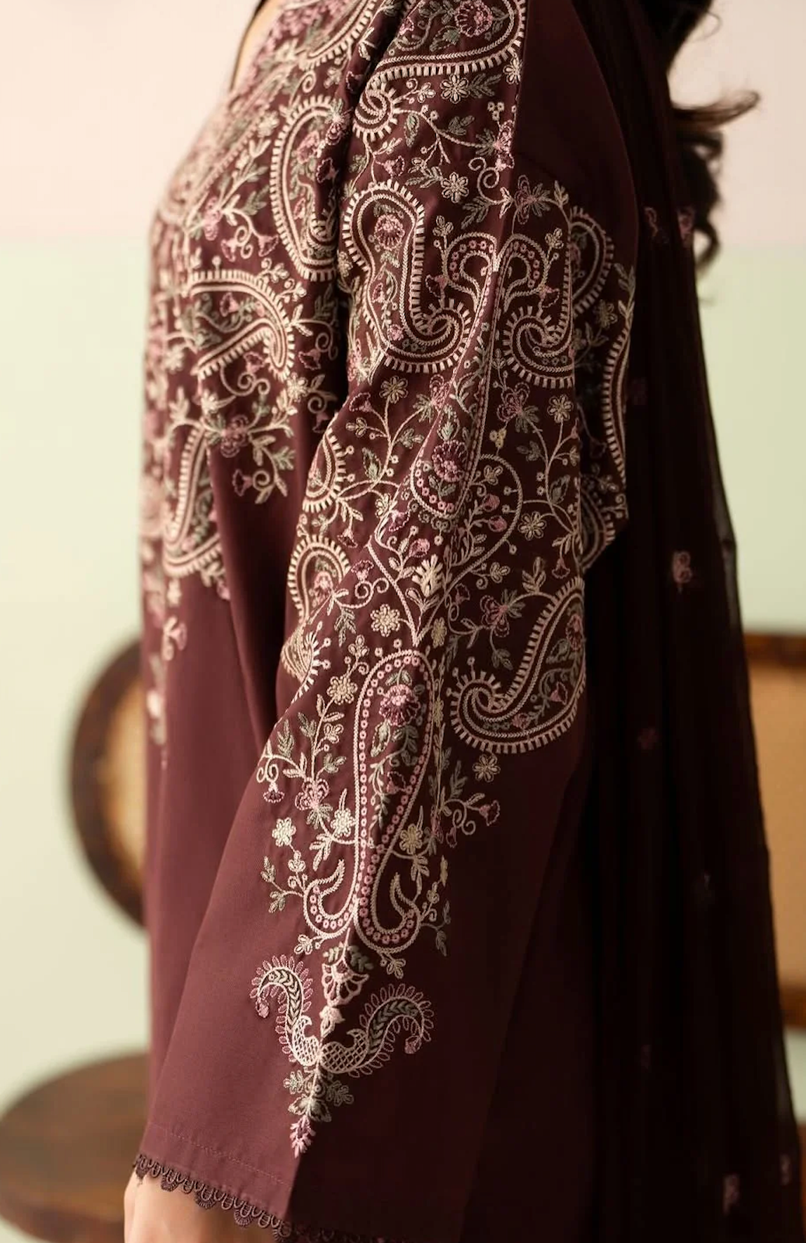 Jazmin - Summer-3PC Lawn Embroidered Suit - zab1462