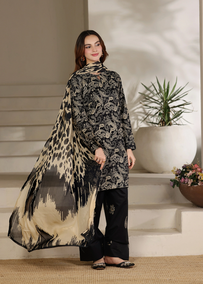 GulAhmed - Summer 3PC Lawn Digital Printed Dress - zab1413