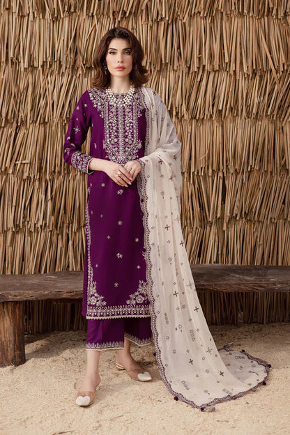 Mohagni - Summer 3PC Lawn Embroidered Suit - zab1405