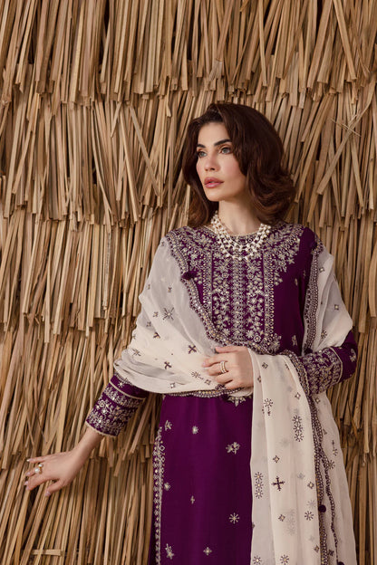 Mohagni - Summer 3PC Lawn Embroidered Suit - zab1405