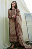 Florent - Winter 3PC Dhanak Embroidered Suit - zab1156