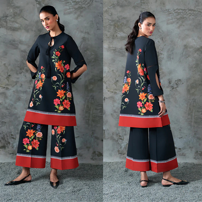 Zab - Summer 2PC Lawn Digital Printed Dress - zab1382