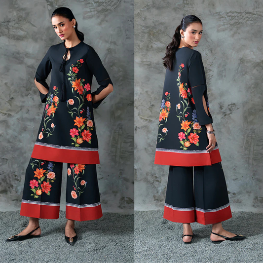 Zab - Summer 2PC Lawn Digital Printed Dress - zab1382