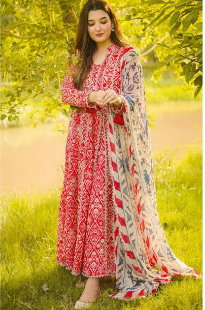 Zab - Summer 3PC Lawn Digital Print Dress - zab1362