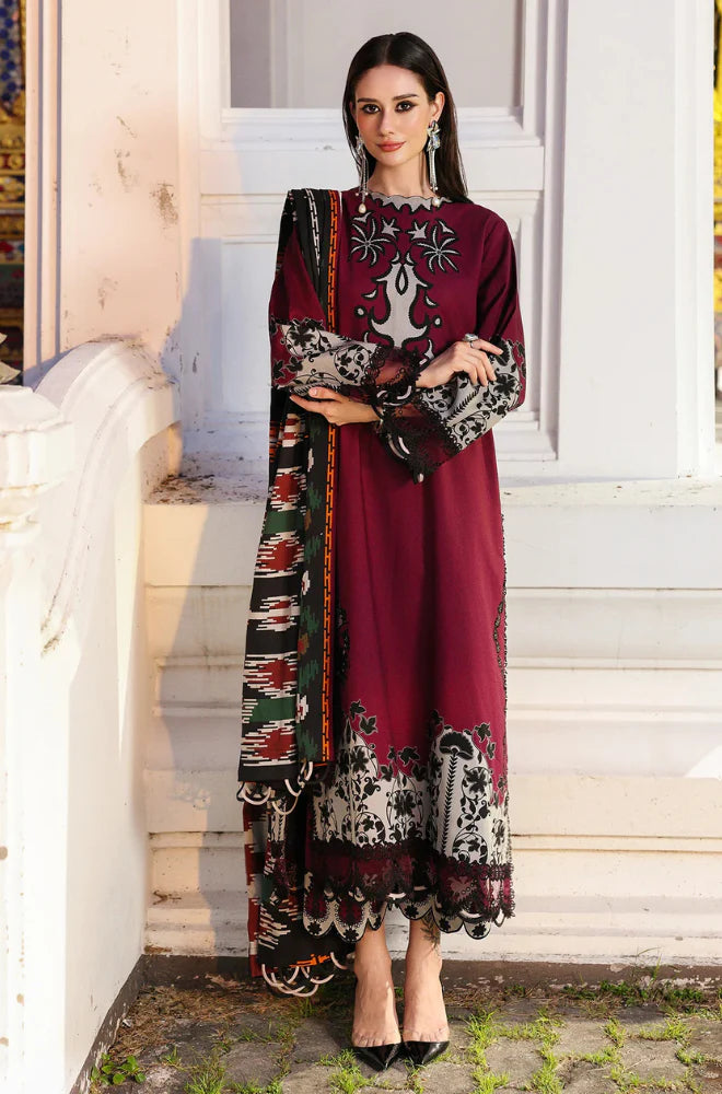 Charizma - Winter 3PC Karandi Digital Print Dress - zab1168