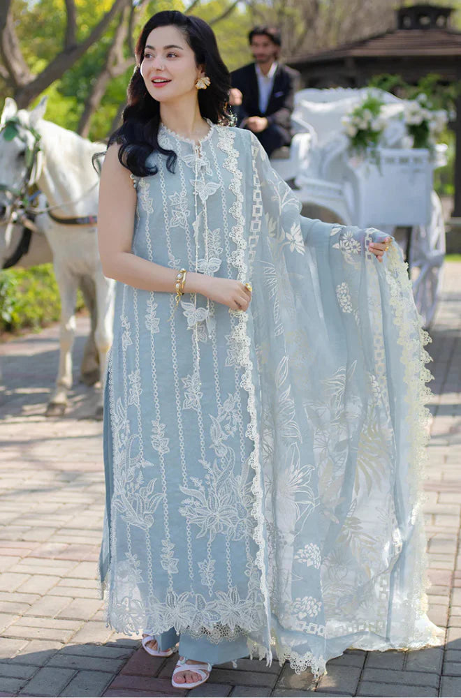 Rang Rasiya - Summer 3PC Lawn ChickenKari Embroidered Suit- zab1403