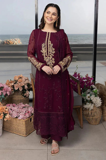 AZURE - Summer 3PC Lawn Embroidered Suit- zab1325