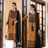 ZAB607 Asim Jofa, unstitched 3 piece embroidered summer suit