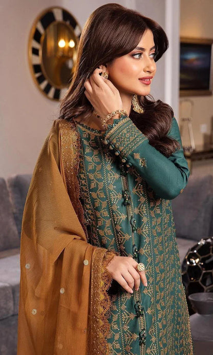 zab536/2 Asim Jofa - 3PC Lawn Embroidered Suit
