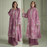 Cross Stitch - Winter 3PC Dhanak Embroidered Suit - zab1150