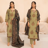 Mohagni - 3PC Dhanak Embroidered Suit - zab1152
