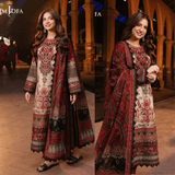 Asim Jofa - Winter 3PC Karandi Digital Print Dress - zab1169