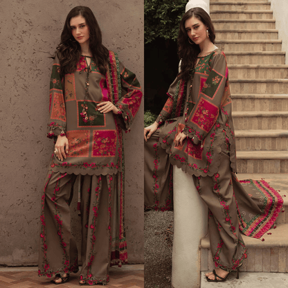 Charizma - Summer 3PC Lawn Digital Print Dress - zab1170