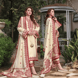 Asim Jofa - Winter 3PC Dhanak Embroidered Suit - zab1173