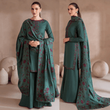 IZNIK - Winter 3PC Dhanak Embroidered Suit - zab1181