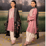 LAAM - Winter 3PC Dhanak Embroidered Suit - zab1193