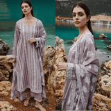 Zara Shahjahan - Winter 3PC Dhanak Embroidered Suit - zab1196