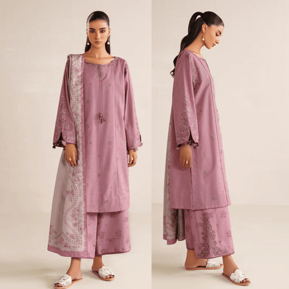 iznik - Winter 3PC Dhanak Embroidered Suit - zab1267