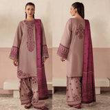 Baroque - 3PC Lawn Embroidered Suit - zab1270