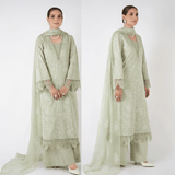 Bin ilyas - Summer 3PC Lawn Embroidered Suit - zab1276